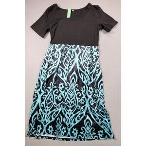 Short Sleeve Maternity Dress Knee Length Fit And Flare Womens Size Small